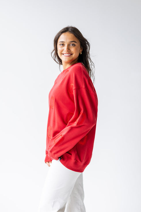 Ohio State Ritter Repeat Lantern Sleeve Crew